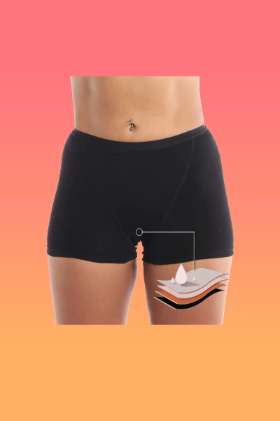 Comfortable Women's Menstrual Boxer Briefs
